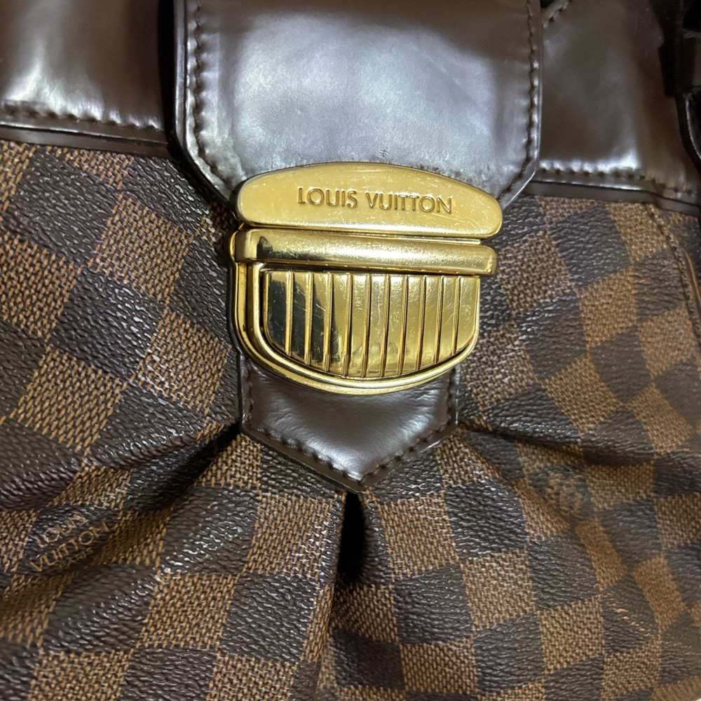LOUIS VUITTON 🤎 Damier Ebene Sistina PM Shoulder Bag-W/COA -Excellent condition - Picture 12 of 17